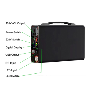 Station d'alimentation solaire portable 300W, batterie au lithium LiFePO4 167WH, sortie AC 220V USB avec panneau solaire 50W - Product Image 5