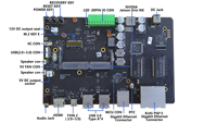 Placa base Leetop A609 para kit de desarrollo Nvidia Jetson Orin Nano NX, placa base de inteligencia artificial, placa base de núcleo de computación