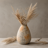 Pots à fleurs Wabi-Sabi ARM LVG, vase en céramique vintage, poterie rustique texturée, décoration d'hôtel et de maison, récipients floraux en grès