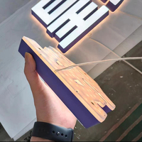 Enseigne commerciale lumineuse personnalisée, enseigne de logo rétroéclairée, lettres en relief 3D LED pour magasin, publicité, enseigne lumineuse LED pour barbier, personnalisée