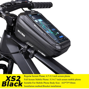 WILD for Man Sac de guidon avant pour vélo, étui pour téléphone portable de 6,8 pouces, sac de vélo - Product Image 6