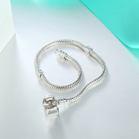 Bracelet en alliage d'argent et or rose, chaîne serpent, neuf, original, vente directe, DIY