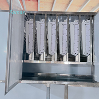 Machine à glace en cubes haute productivité 2 tonnes par jour à usage industriel avec certification CE, dotée d'un moteur, d'une engrenage et d'un PLC essentiels
