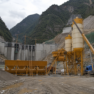 Planta Dosificadora de Concreto de Doble Eje Corey Belt HZS75 para Producción de Concreto Premezclado para Infraestructura de Carreteras y Puentes - Product Image 4