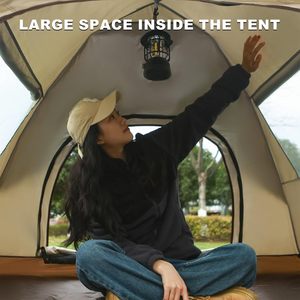 Tenda da Campeggio Gonfiabile a Cupola per 2/4 Persone, Apertura Automatica in 3 Secondi, Impermeabile, con Borsa per il Trasporto, per Escursionismo, Pesca, Festival Musicali, Spiaggia - Product Image 5