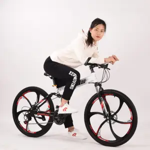 Folded bicycle 26 inch Folding Mountain Bicycles aluminium alloy Steel foldable bicycle electric cycle For Adults