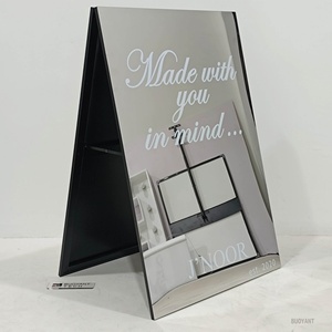Panneau publicitaire de trottoir en forme de A de haute qualité avec miroir, panneau sandwich pour magasin, support de signalisation extérieur pour trottoir - Product Image 1