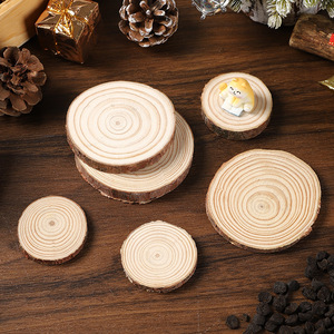 Mystic Arts Wood Slice Coasters Natural Pine Multiple Sizes Craft Decor Base - Product Image 1