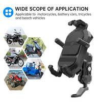 Accessoires de moto RideWise, support de téléphone antichoc pour guidon de moto, vélo, scooter, vélo électrique, moto