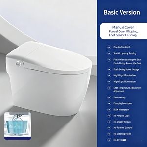 <span class=keywords><strong>Toilette</strong></span> intelligente Foam Shield Pulse avec télécommande, évacuation en S, siège chauffant et double chasse d'<span class=keywords><strong>eau</strong></span>, personnalisable OEM - Product Image 5