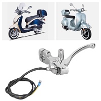 Levier de frein gauche en alliage d'aluminium, style rétro, remplacement pour GY6 150cc Znen 150TE Vintage BMS Heritage 150cc