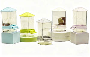 Удобная Выдвижная база легко очищается, большая емкость, автоматическая кормушка для попугаев, прочная многоразовая пластиковая Всесезонная принадлежность для птиц - Product Image 4