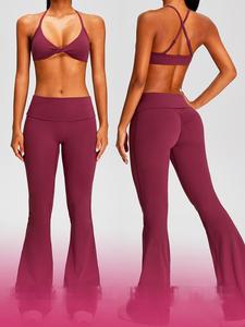 Top Deportivo de Yoga Ajustado, Sujetador Deportivo a Prueba de Impactos, Ropa Interior para Pilates y Running, Tela Ultrasuave, Transpirable, con Gran Soporte para Mujer - Product Image 6