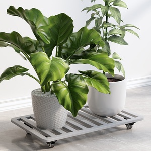 KINNO-Plateau de Pot de Fleurs Mobile <span class=keywords><strong>en</strong></span> Fer Épaissi, Poulie Universelle, Étanche à l'Humidité, Support de Fleurs Extérieur, Meilleur Design - Product Image 6