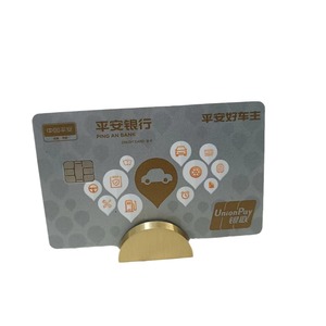 Brass Half Round Card Holder 30mm X 15mm X 12mm Desk <b>Name</b> <b>Tag</b> Stand For Office Display - Product Image 4