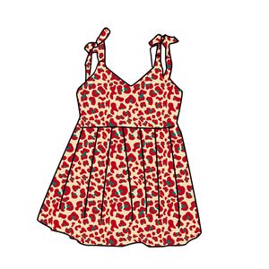 Vestido de Manga Corta para Bebés y Niñas Pequeñas, Estilo Inglés Otoñal, 95% Algodón, Personalizado ODM, Venta al Por Mayor de Fábrica, Estampado - Product Image 4