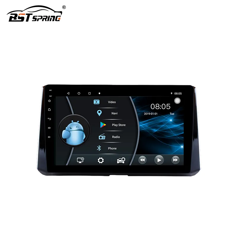 Autoradio Android, 10 ", Navigation GPS, DVD, système lecteur multimédia, Audio, pour voiture Toyota Auris Corolla (2019)