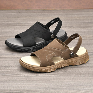 Sandalias Planas de Gamuza con Punta Abierta y Suela de Goma, Transpirables, Casuales, para Hombre, Talla 40, Modelo FT97131 - Product Image 1