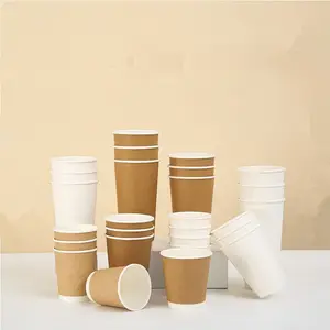 Disposable Coffee Cup Double-layer Paper Cup Thermal Insulation And Anti Scalding Thickened Paper Cup