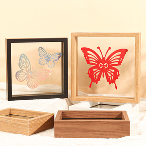 Cornice Fotografica Trasparente Bifacciale Creativa da Tavolo, Cornice Stereo per Foto Fai-da-Te, Supporto per Cornice Fotografica Trasparente - Product Image 1