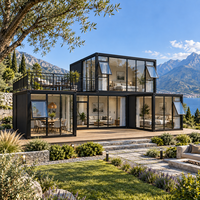 Grande maison préfabriquée avec deux chambres pour une résidence permanente sur site - Casa Prefabricada Para Residencia Privada Villa