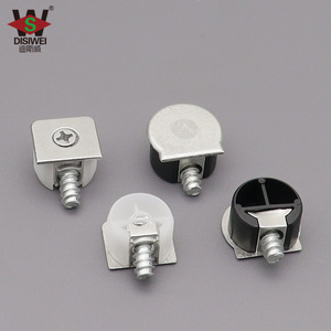 Soporte de estantería 4 en 1 Yuan Siwei, accesorio de ferretería blanco y negro para tablero divisor de gabinete - Product Image 3