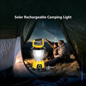 Solar <b>Rechargeable</b> <b>LED</b> Camping <b>Lantern</b>, Portable Handheld Tent Light with USB Charging, Waterproof Emergency Lamp for Outdoor Hi - Product Image 3