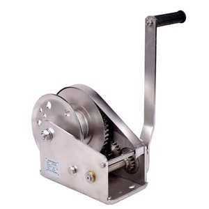 Treuil de levage marin en acier robuste, 3 000 livres, manuel, avec élingue en câble métallique, pour remorque de bateau, grue portable, à poignée - Product Image 5