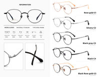 Monture de lunettes à monture complète en titane pur, lunettes optiques sur ordonnance, 16g, légères, verres transparents, durables, pour adultes