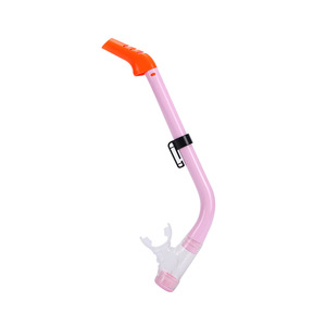 Wet Snorkel For Children One Size Pink Liquid Silicone Non Toxic Swimming Training Equipment - Product Image 1