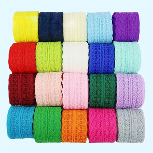 선물 포장, 파티 장식 또는 여성 속옷으로 고품질의 폴리에스터 레이스 메쉬 벨트 선택 판매. - Product Image 1