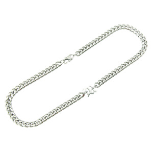 Bracelet Initial Gothique Linfor pour Hommes et Femmes, Chaîne Cubaine Lourde en Acier Inoxydable Argenté, Personnalisable, Style Vieil Anglais Hip Hop - Product Image 5