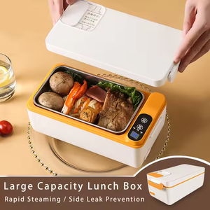 Boîte à lunch de chauffage électrique d'une capacité de 2025 1L, récipient alimentaire isolé sans eau <span class=keywords><strong>pour</strong></span> chauffeur de camion - Product Image 2