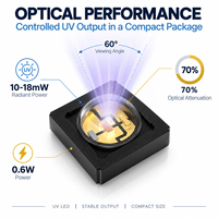 Diode céramique compacte 3535 0,6W 100mA 5V 6V Source optique 60 degrés Photothérapie Puce LED UVB 311nm