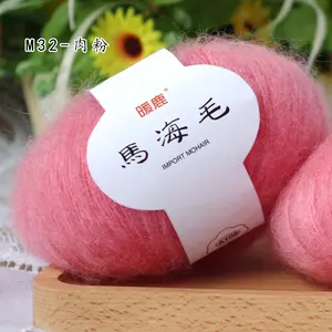 MENCA Bán Buôn Sợi Mohair 10S/2 Độ Dày Trung Bình Đan Tay Bán Nóng Sợi Mohair/Len Pha Trộn Cho Áo Len