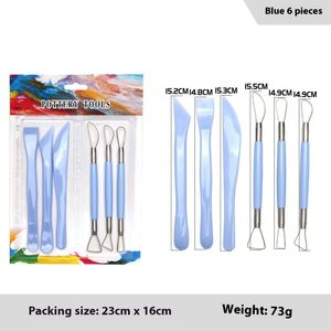 5 miếng gốm khắc công cụ, bộ công cụ đất sét nhựa, - Product Image 2
