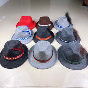 Sombrero Fedora bávaro personalizable para fiesta festiva Fiesta de la cerveza alemana y Oktoberfest Suministros promocionales personalizables para fiestas - Product Image 3