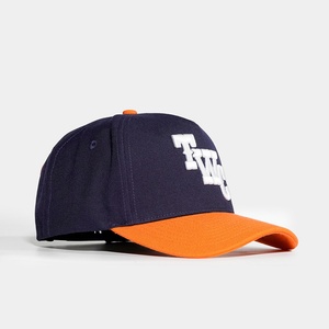 Casquettes structurées bicolores personnalisées, 5 panneaux, acrylique, logo brodé 3D, snapback - Product Image 6