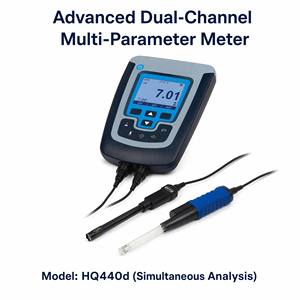 Medidor Multiparamétrico Avanzado HQ440d de Doble Canal para Análisis Simultáneo de pH, EC, DO e ISE para Laboratorios Profesionales - Product Image 1