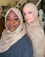 SHENGMO 45 Bawal coton découpé au Laser 115*115 cm imprimé Hijab musulman écharpe châle usine en gros conception personnalisée taille Logo