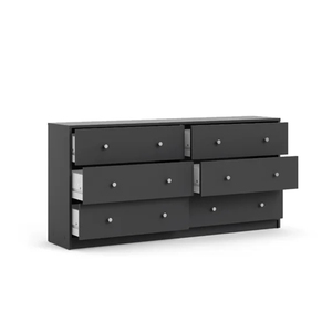 <span class=keywords><strong>Commode</strong></span> en bois au design élégant et <span class=keywords><strong>noir</strong></span>, style <span class=keywords><strong>scandinave</strong></span>, grand espace de rangement, 6 tiroirs, <span class=keywords><strong>commode</strong></span> pour chambre à coucher - Product Image 5