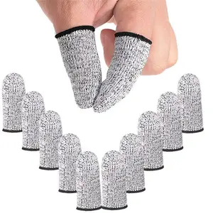 Reusable Thumb Finger Protectors Guards Kitchen Sculpture Carving Picking Working Cut Resistant Finger Cots Gloves