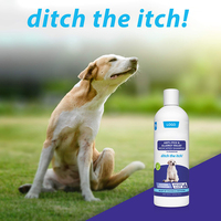 Shampoo médicamenteux pour chiens, élimine les démangeaisons, hydratant, sans savon, non parfumé, anti-démangeaisons pour chiens et chats