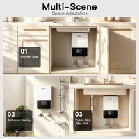 Chauffe-eau électrique instantané sans réservoir 6 kW 220 V avec écran tactile LED