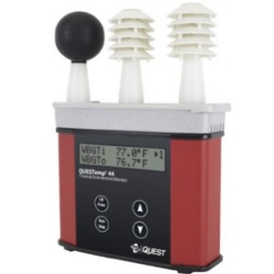 Quest Qtemp 44 Thermal Index Monitor Wet Bulb Temperature Hygrometer Data <b>Storage</b> USA Made - Product Image 1