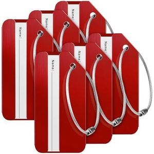 Étiquettes de bagages en métal personnalisées en gros, étiquettes d'identification de voyage rectangulaires personnalisées, cadeaux promotionnels - Product Image 6