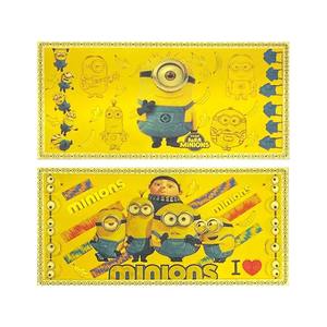 5 видов банкнот с изображением американских аниме-персонажей Миньоны, покрытых 24-каратным золотом, для подарков - Product Image 3