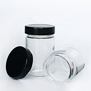 Weitöffnende Familiengrößen-Gläser aus Klarglas (50ml, 100ml, 150ml, 200ml, 240ml, 300ml, 360ml) mit Tiefdeckel für Marmelade, Honig, Likör-Shots - Product Image 1