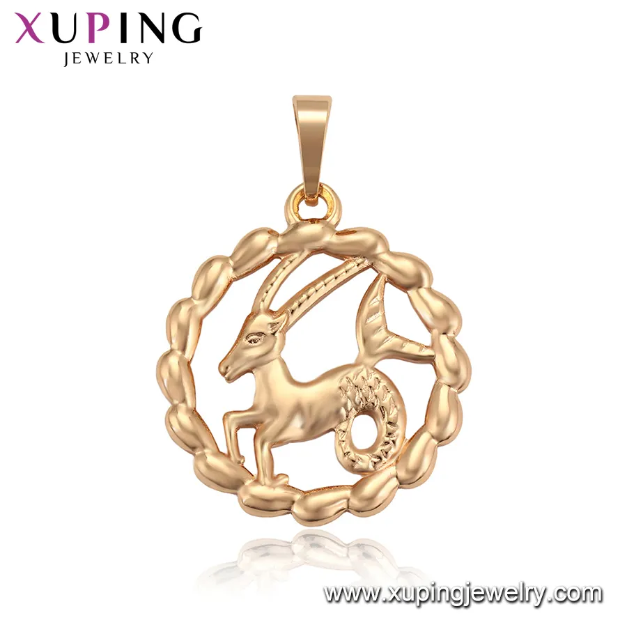 Xuping – pendentif classique en plaqué or 18k, bijoux Style Punk, série Religion mystérieuse, Design zodiaque, 34972