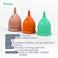Furuize Coupe menstruelle nouvelle conception douce, facile à transporter, respectueuse de l'environnement, 100% silicone de qualité médicale